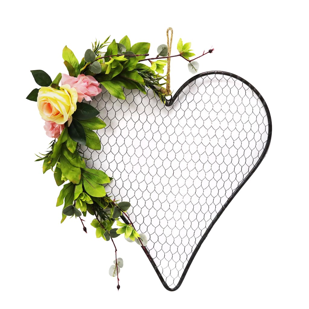 Find The Large Wire Heart At Michaels